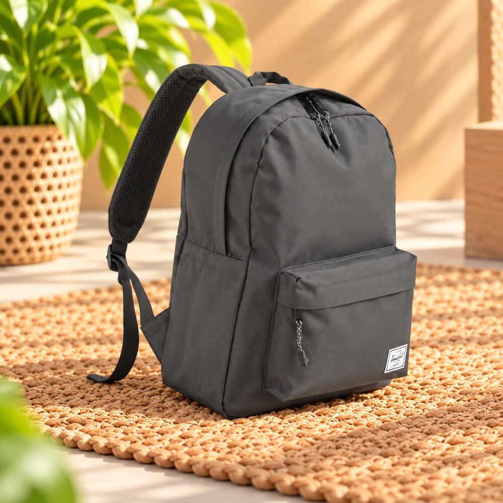 NWT Herschel Classic Backpack Black Unisex School Travel Daypack 10001